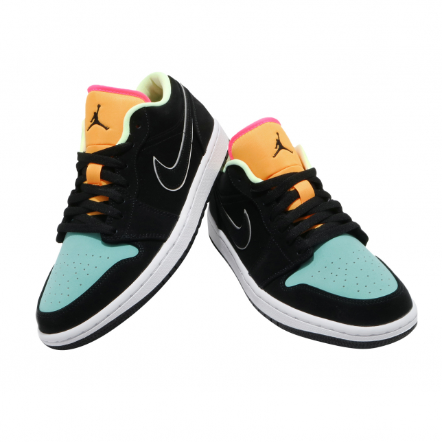 Air Jordan 1 Low SE Black Aurora Green