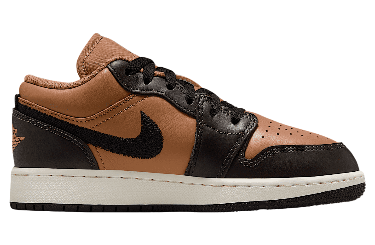 Air Jordan 1 Low SE GS Flax / Baroque Brown