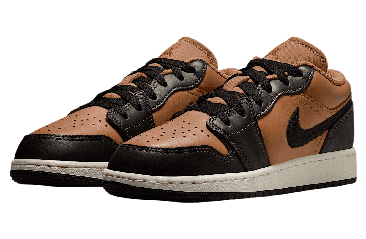 Air Jordan 1 Low SE GS Flax / Baroque Brown