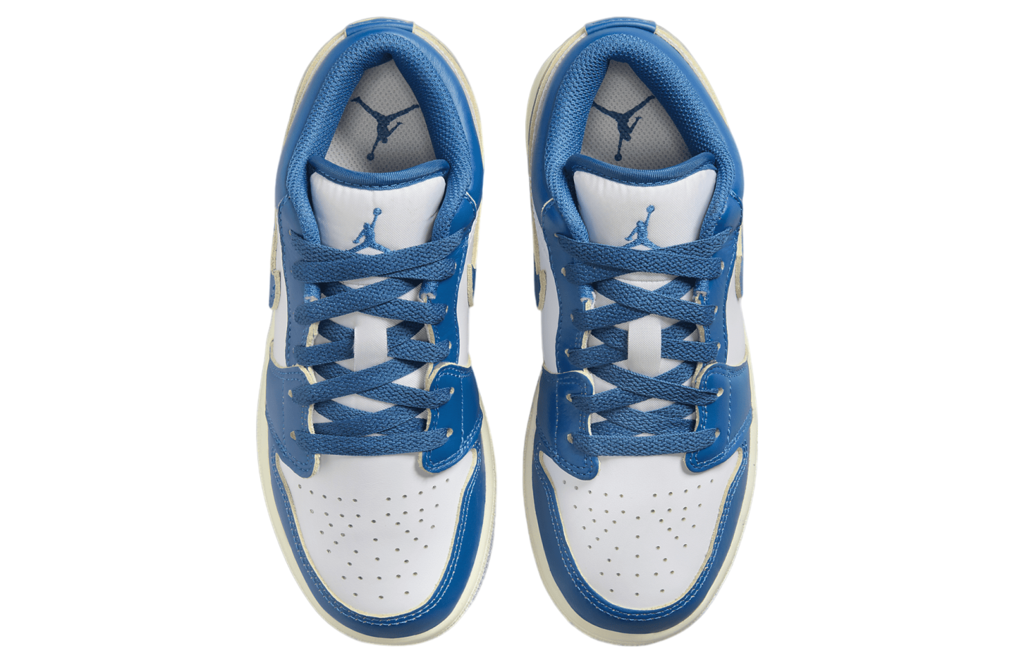 Air Jordan 1 Low SE GS White / Blue Grey / Industrial Blue