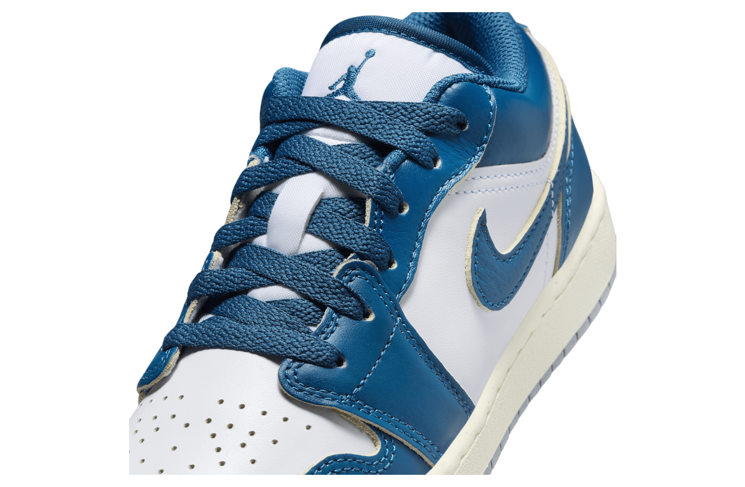 Air Jordan 1 Low SE GS White / Blue Grey / Industrial Blue