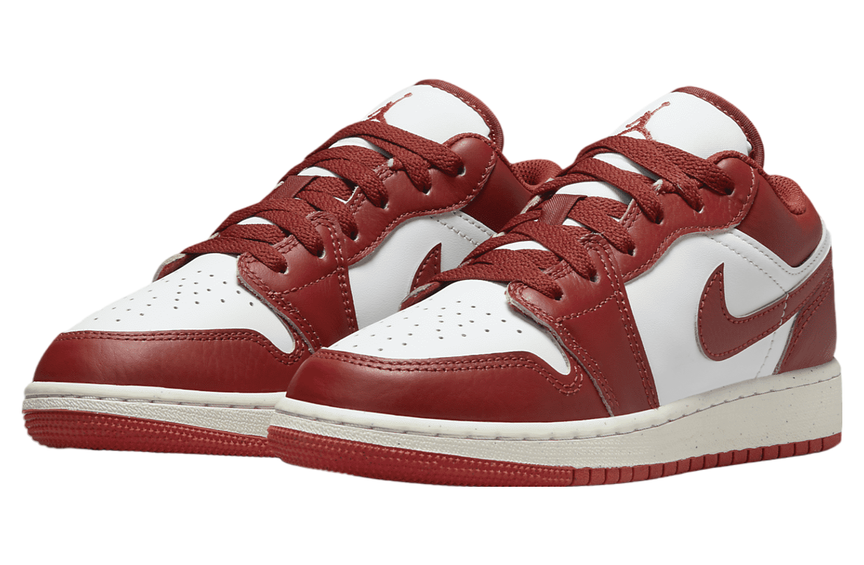 Air Jordan 1 Low SE GS White / Lobster / Dune Red