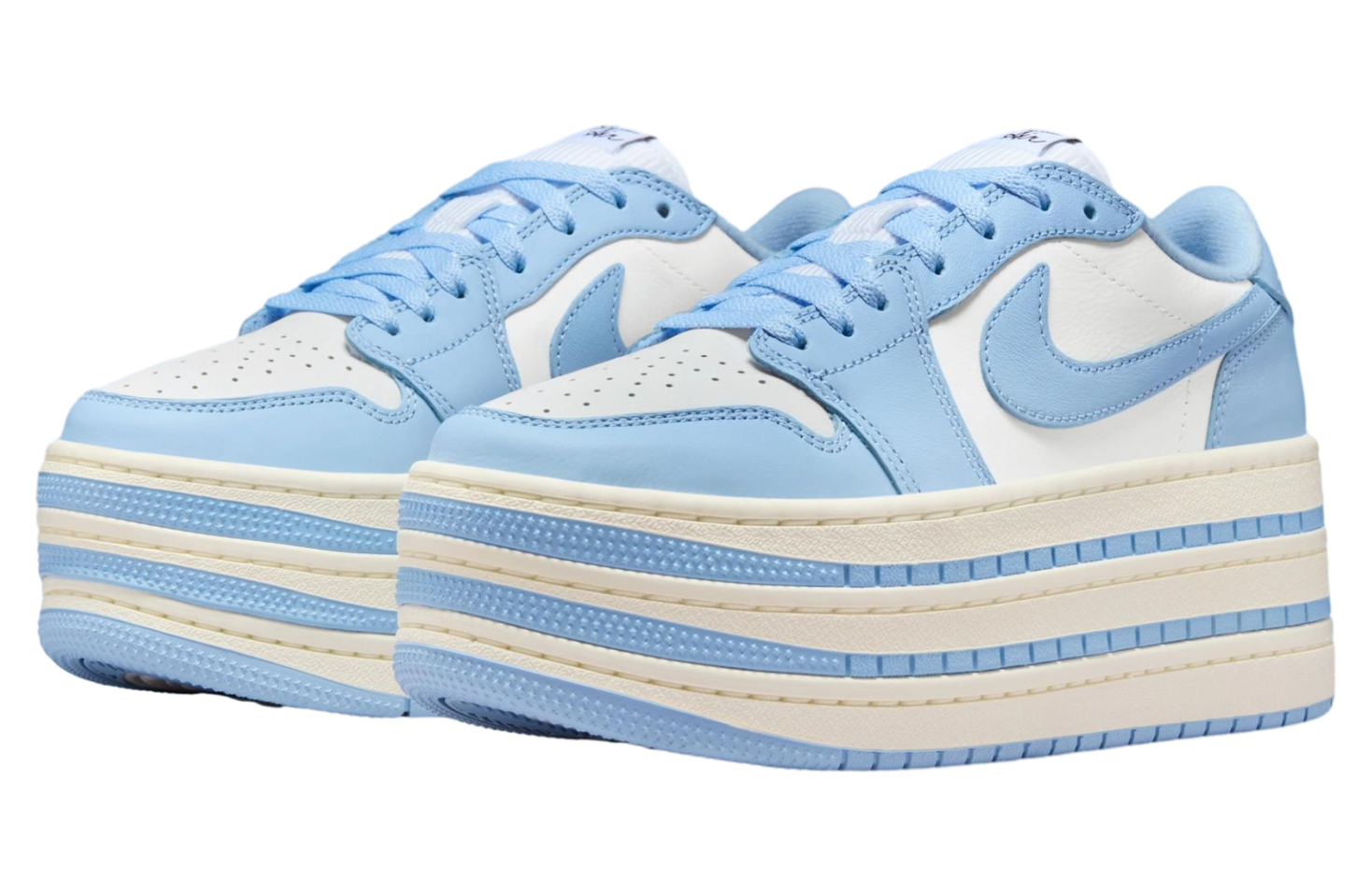 Air Jordan 1 Low Triple Stack Psychic Blue / White