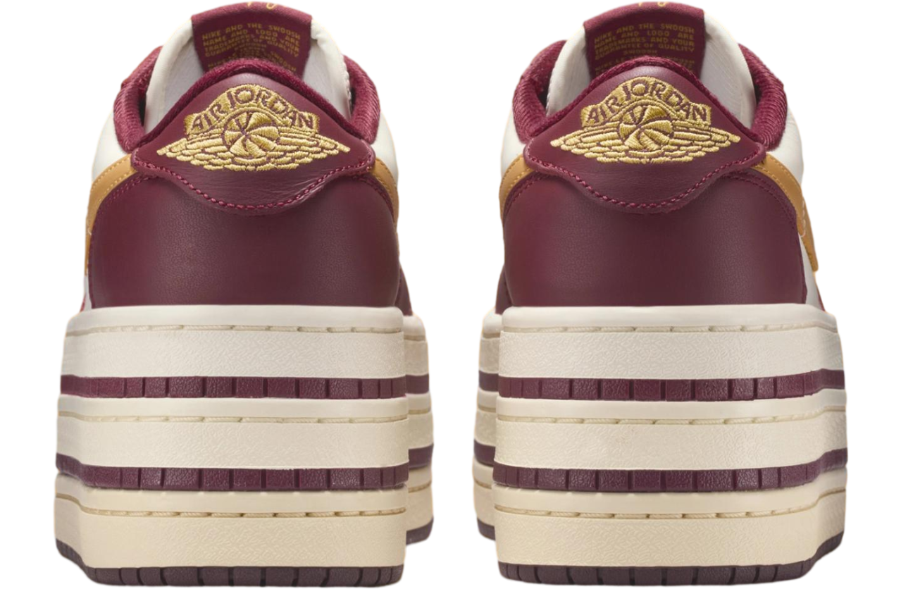 Air Jordan 1 Low Triple Stack Team Red / Pale Ivory