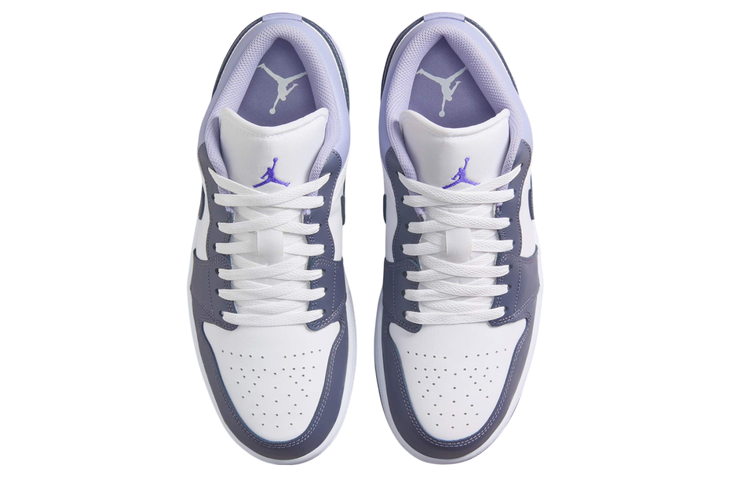 Air Jordan 1 Low White / Purple