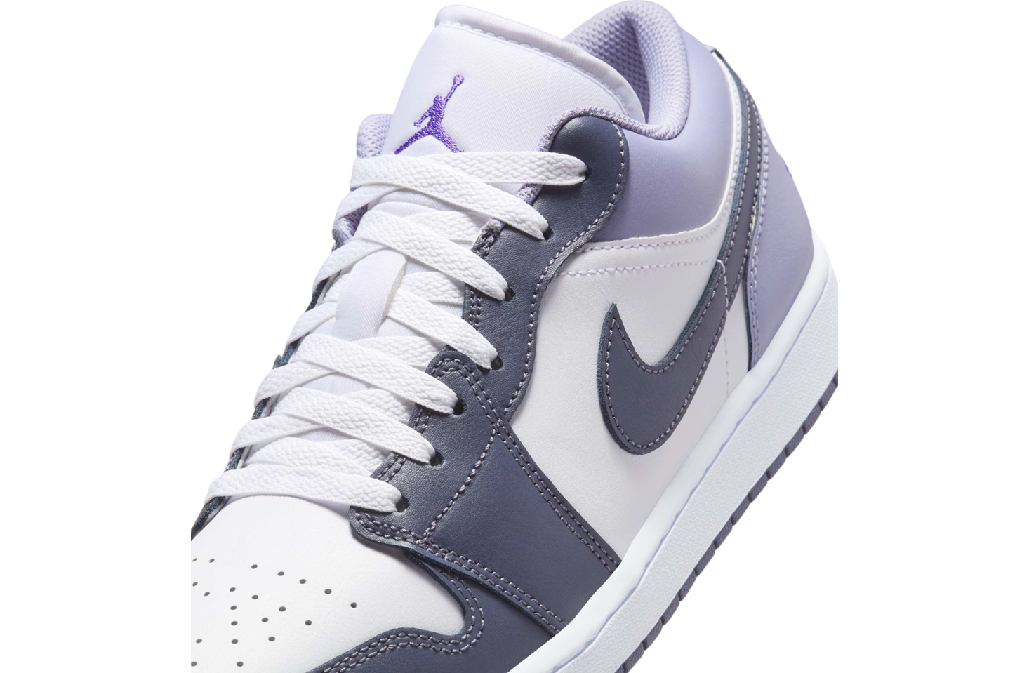 Air Jordan 1 Low White / Purple