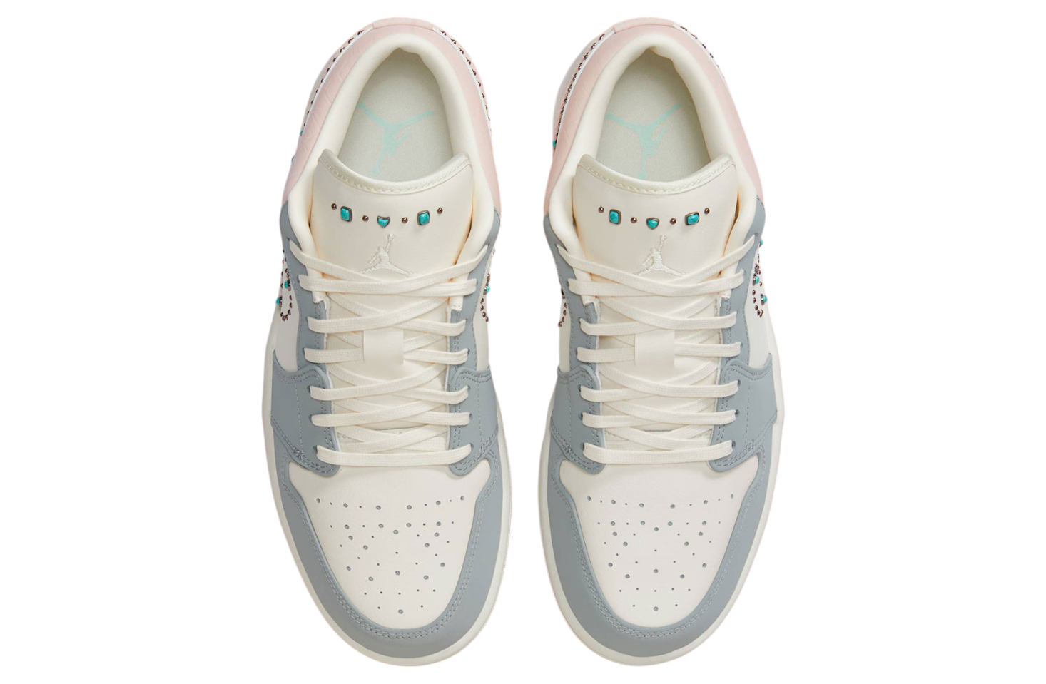 Air Jordan 1 Low Wmns Ivory / Turquoise