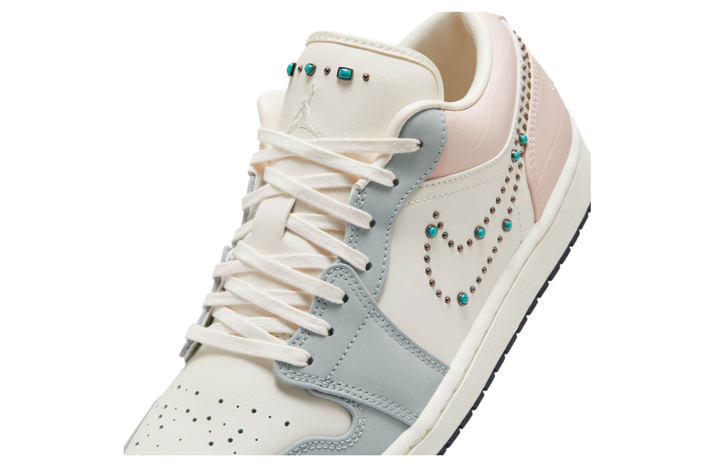 Air Jordan 1 Low Wmns Ivory / Turquoise