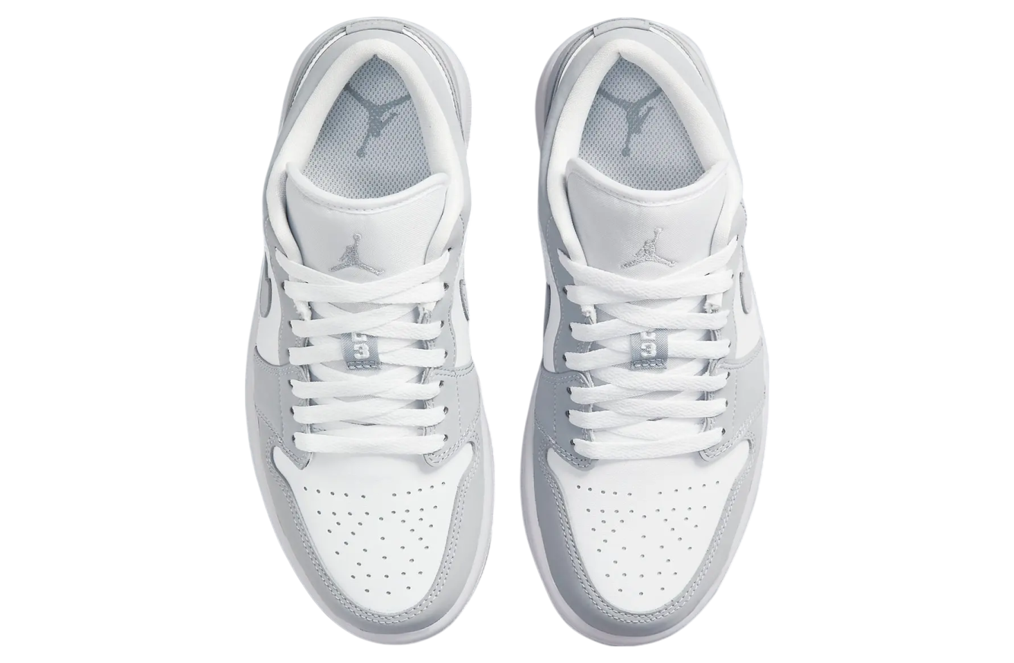 Air Jordan 1 Low WMNS White Wolf Grey Aluminum