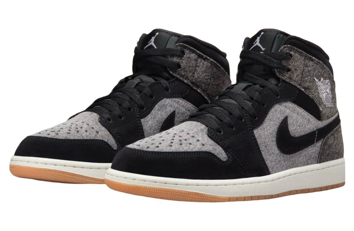 Air Jordan 1 Mid Black Denim