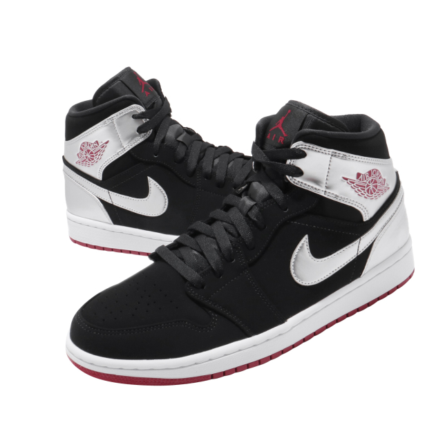 Air Jordan 1 Mid Black Gym Red