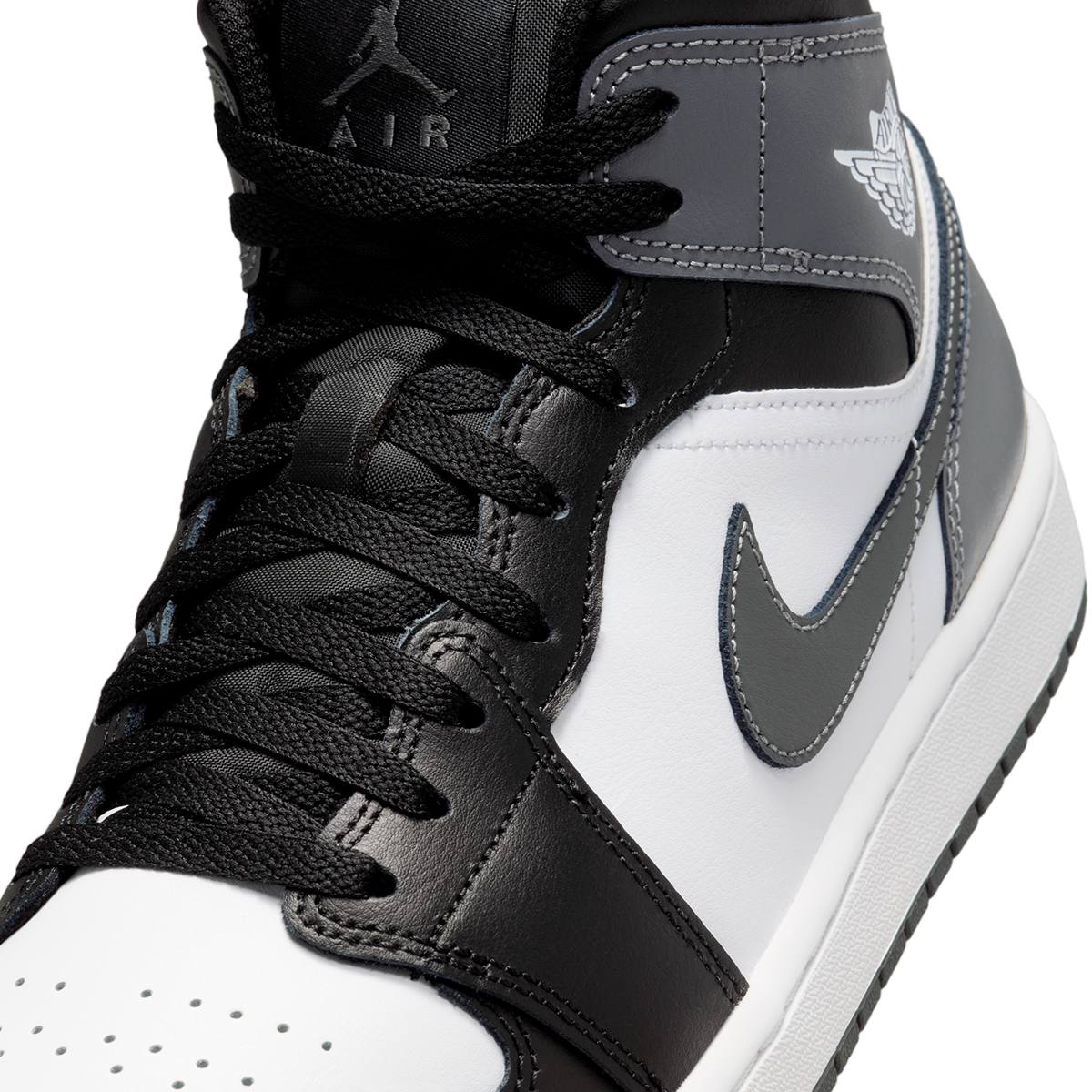 Air Jordan 1 Mid Black Iron Grey