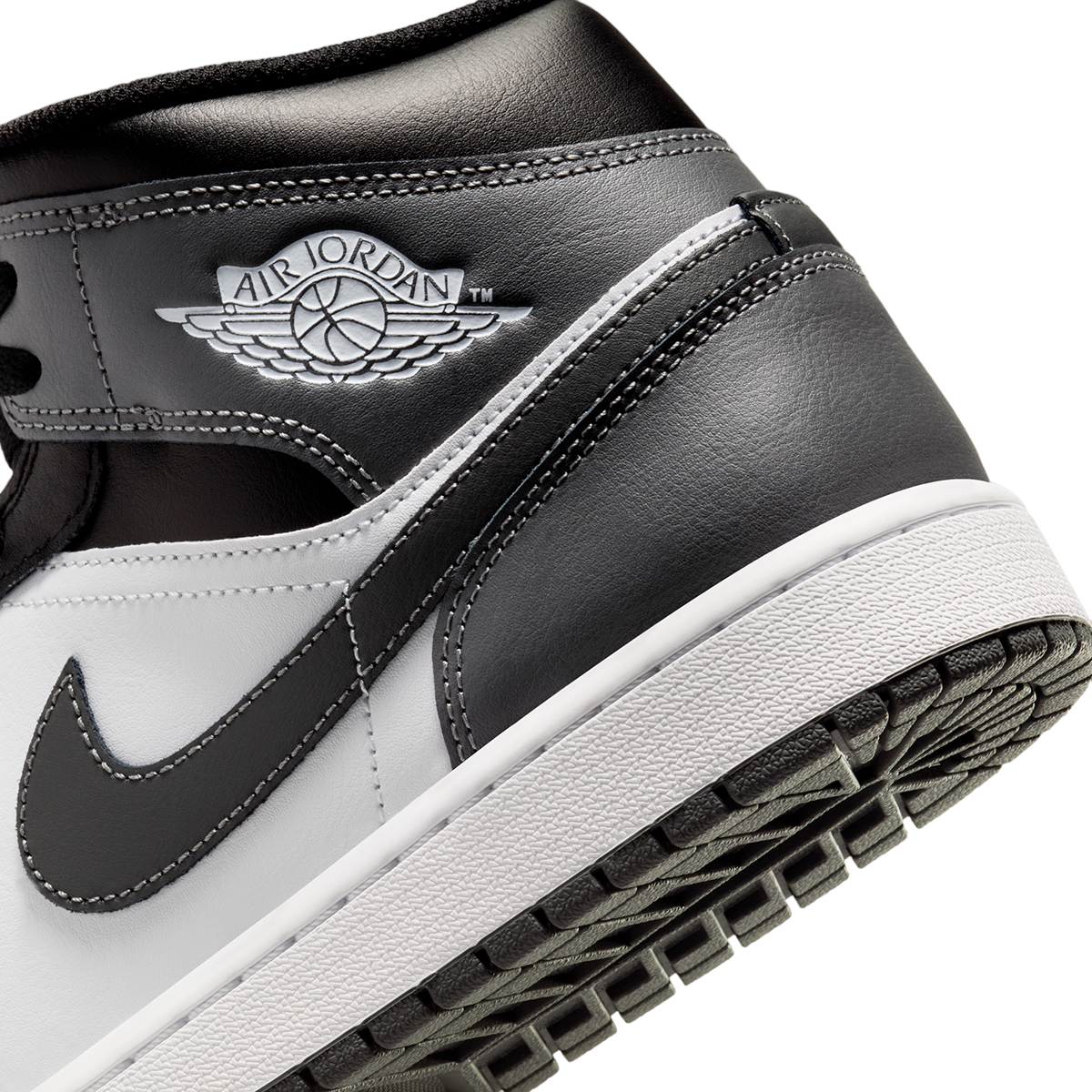 Air Jordan 1 Mid Black Iron Grey