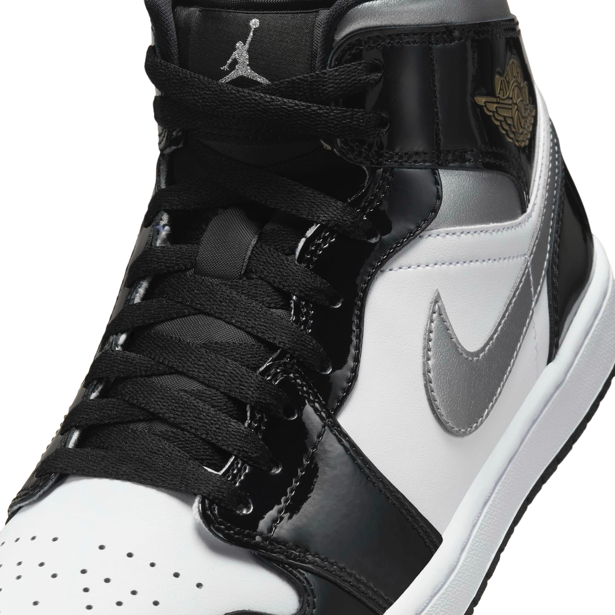 Air Jordan 1 Mid Black Patent