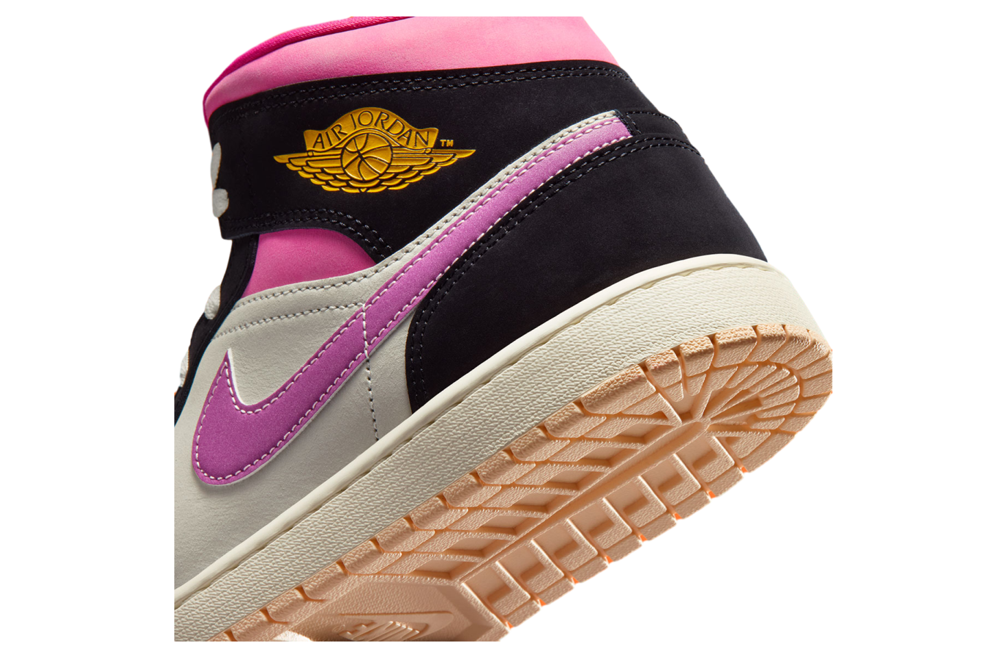 Air Jordan 1 Mid Black / Sail / Pinksicle