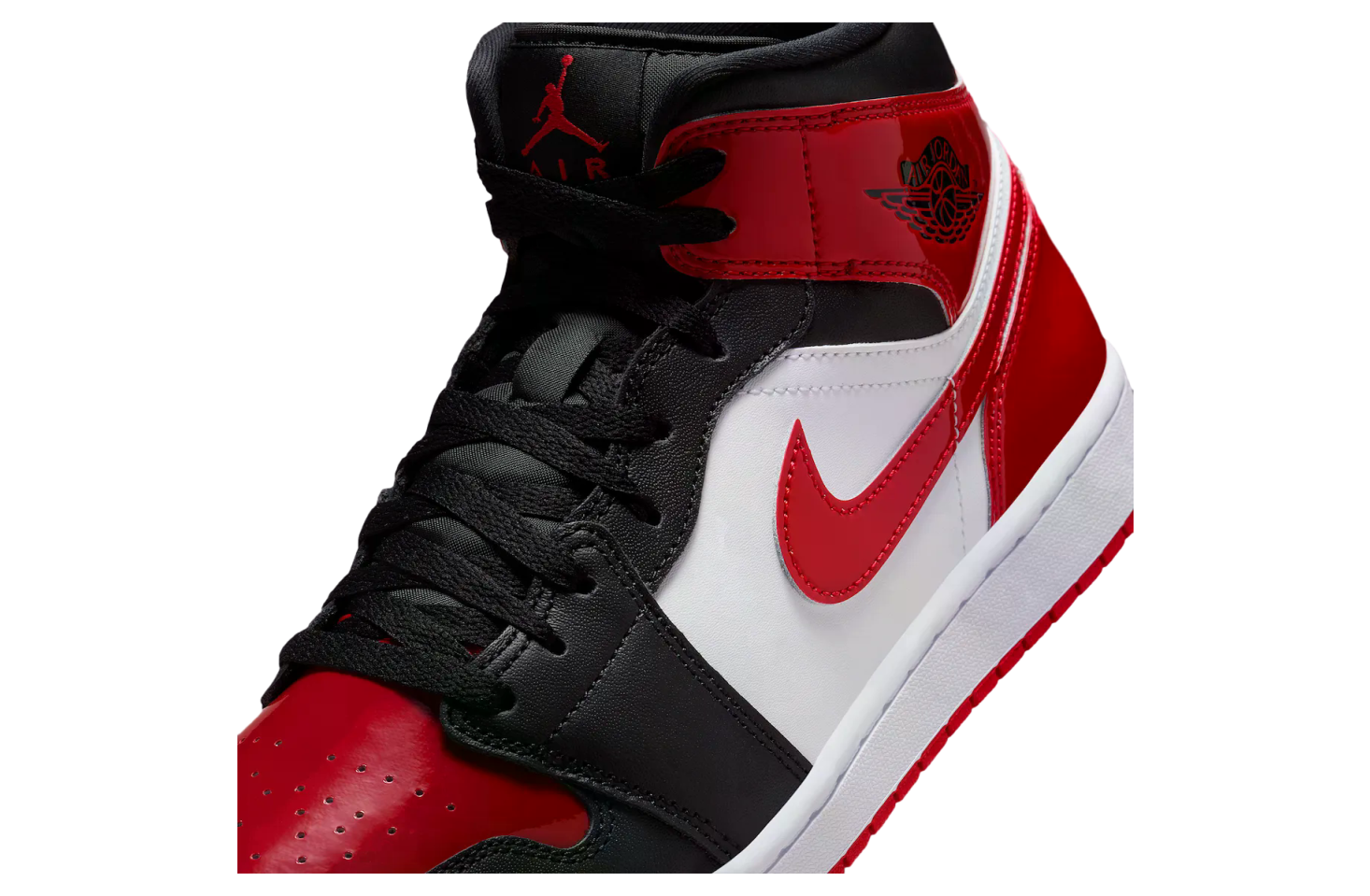Air Jordan 1 Mid Black / Varsity Red