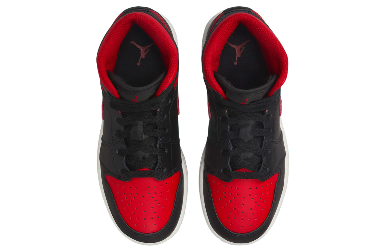 Air Jordan 1 Mid Bred Black / Red