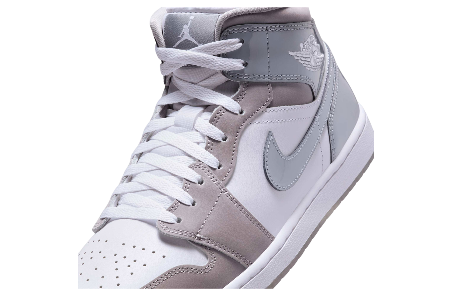 Air Jordan 1 Mid Cool Grey / White