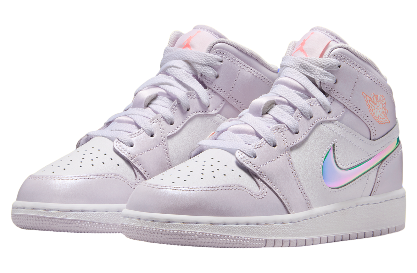 Air Jordan 1 Mid Gs Barely Grape / White