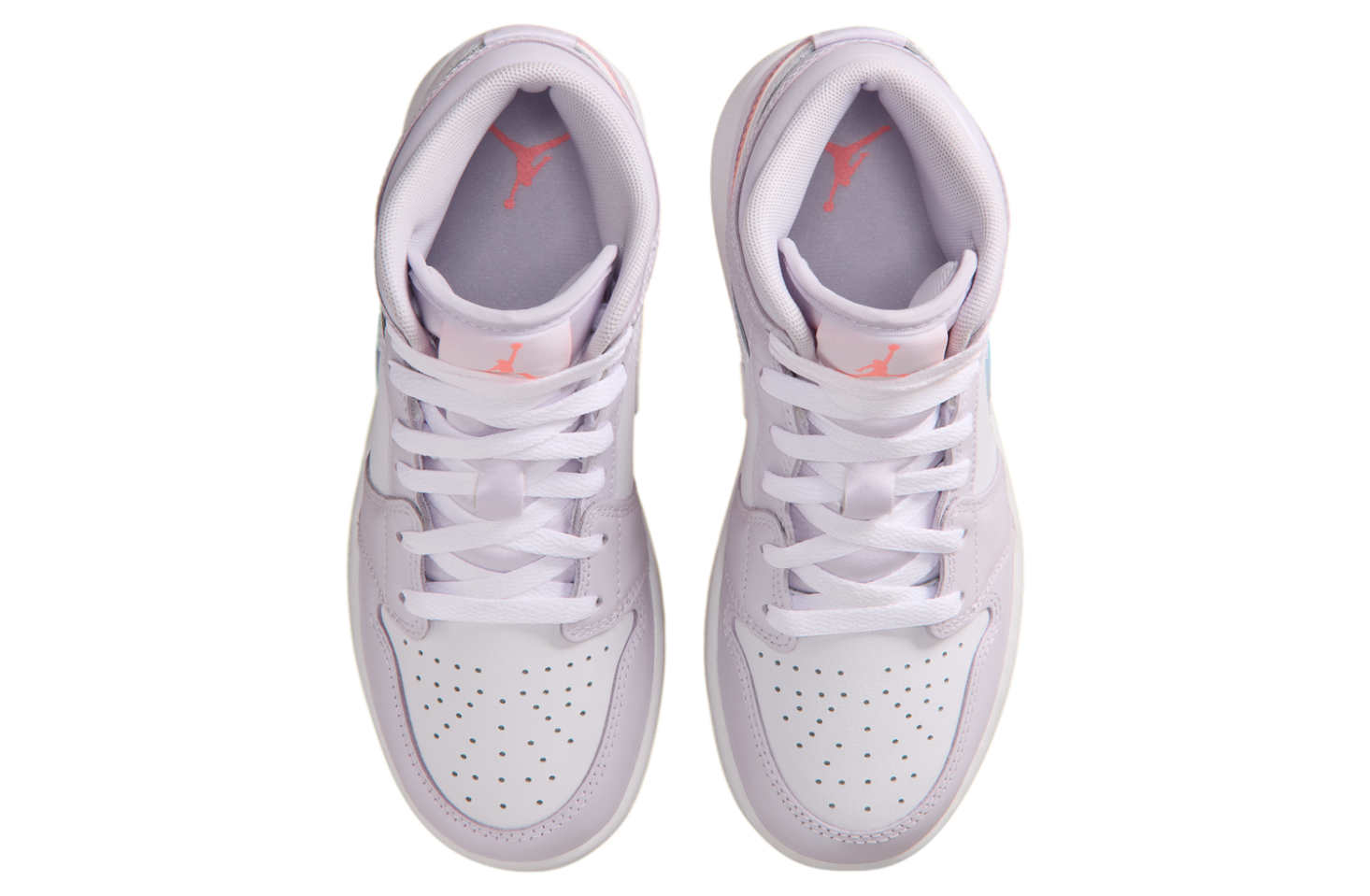 Air Jordan 1 Mid Gs Barely Grape / White