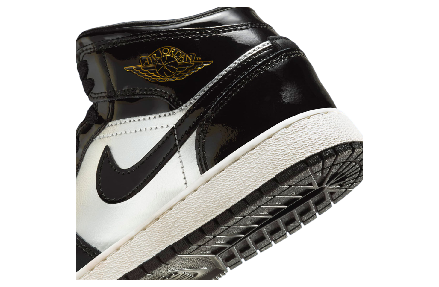 Air Jordan 1 Mid GS Black / Metallic Silver