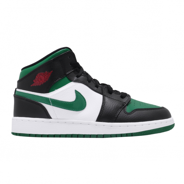 Air Jordan 1 Mid GS Black Pine Green