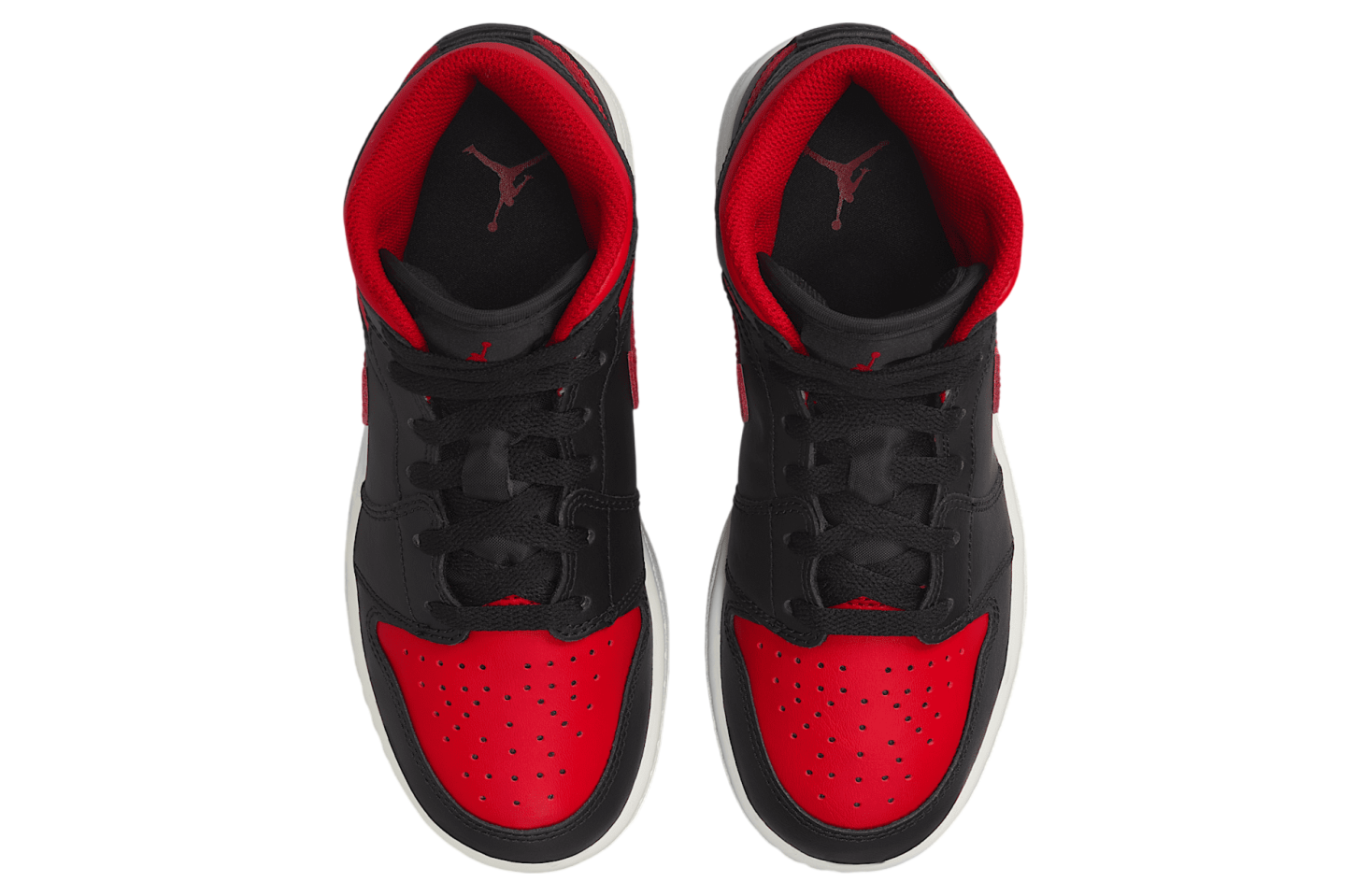 Air Jordan 1 Mid Gs Black / Summit White / Varsity Red