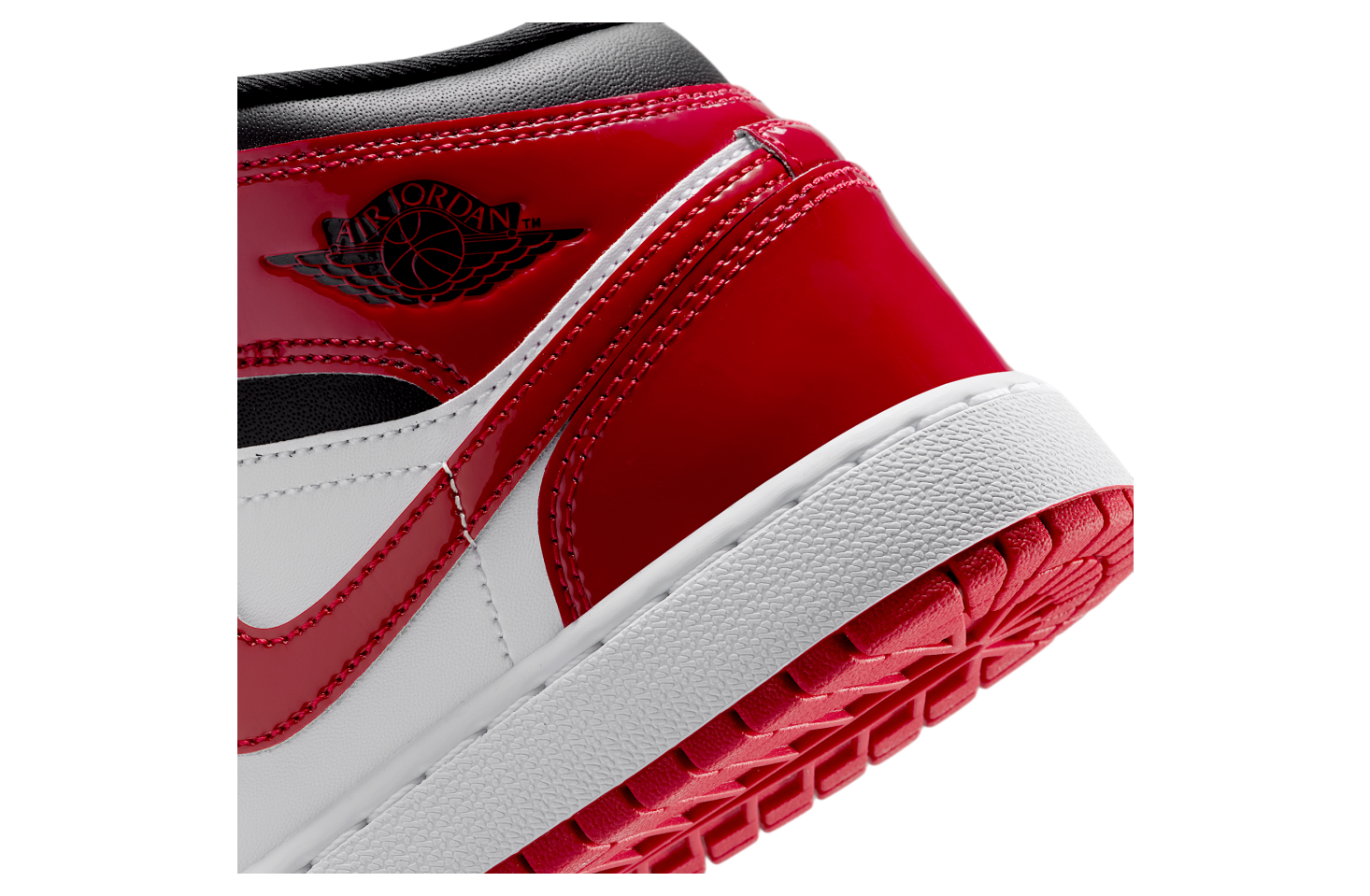 Air Jordan 1 Mid GS Black / White / Varsity Red