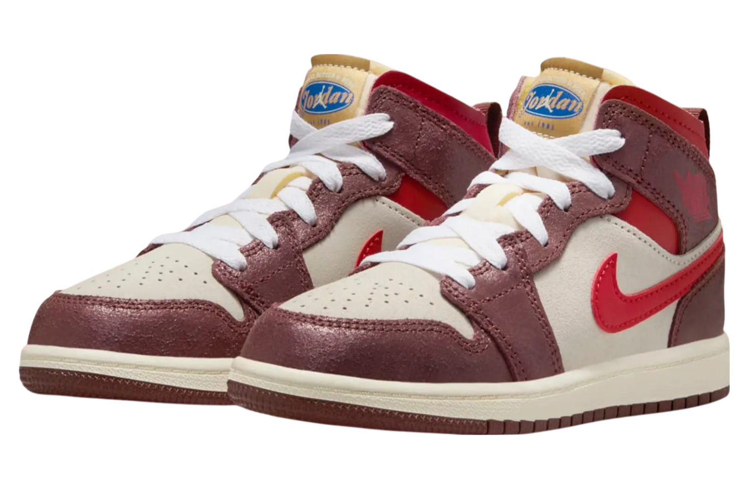 Air Jordan 1 Mid GS Bread Butter & Sole