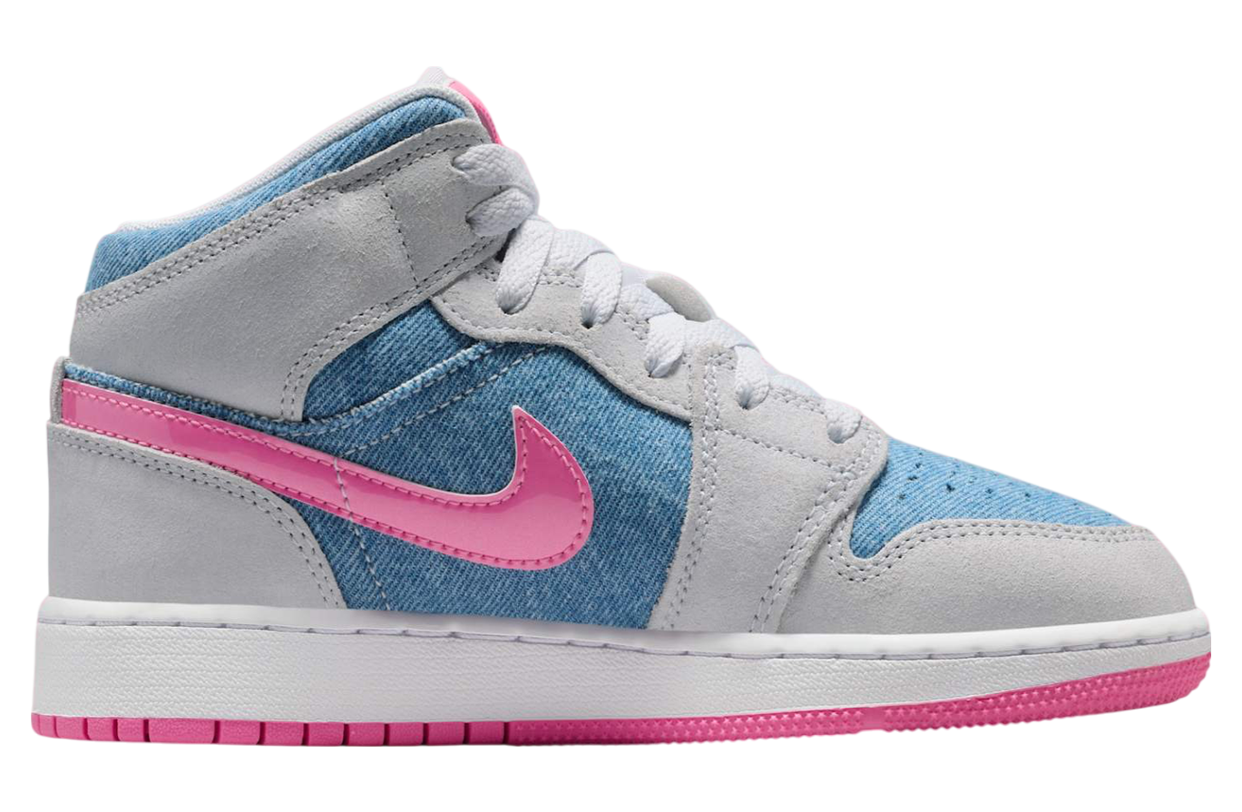 Air Jordan 1 Mid Gs Cobalt Bliss / White