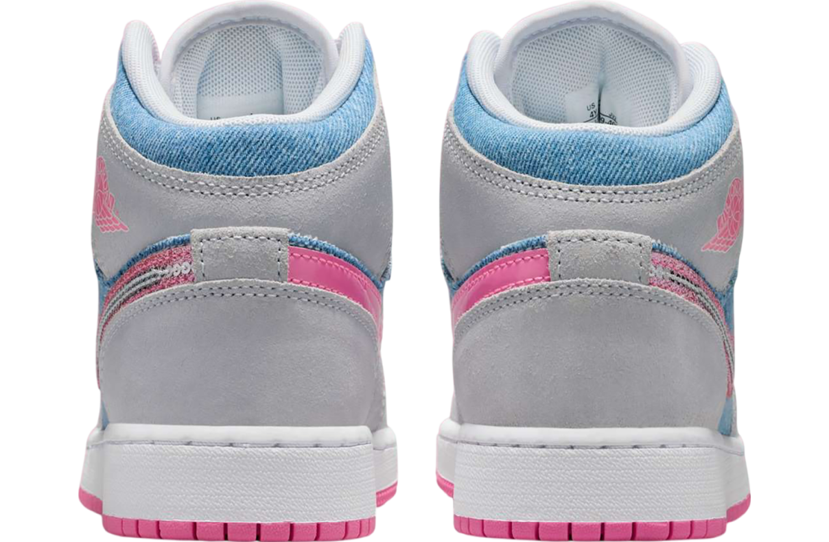 Air Jordan 1 Mid Gs Cobalt Bliss / White