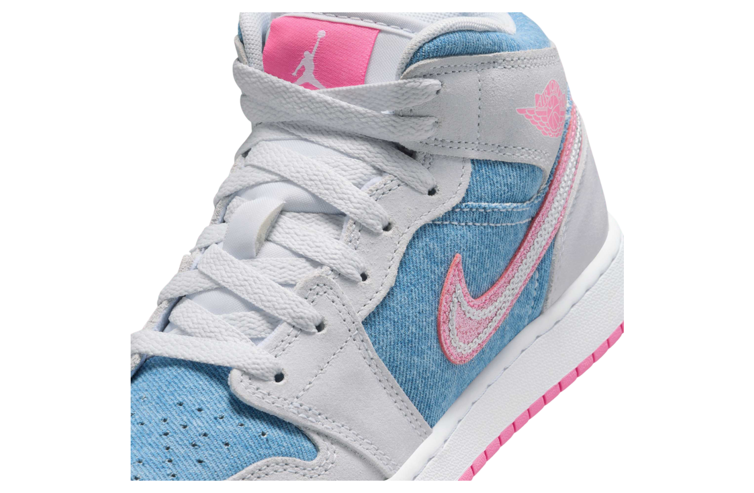 Air Jordan 1 Mid Gs Cobalt Bliss / White