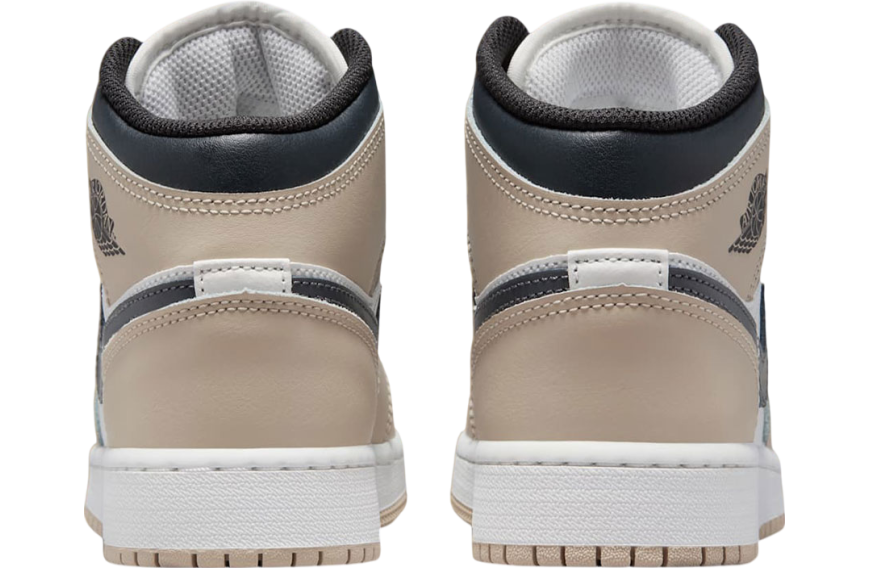 Air Jordan 1 Mid Gs Light Tan / Obsidian