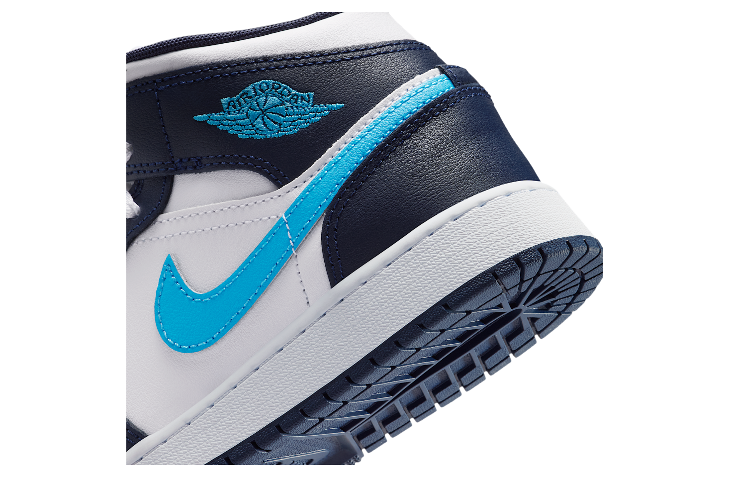 Air Jordan 1 Mid GS Obsidian / White