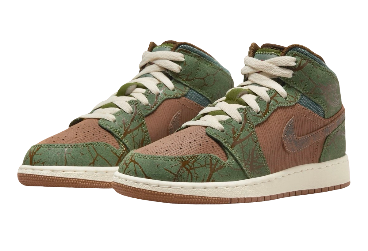 Air Jordan 1 Mid GS Treeline