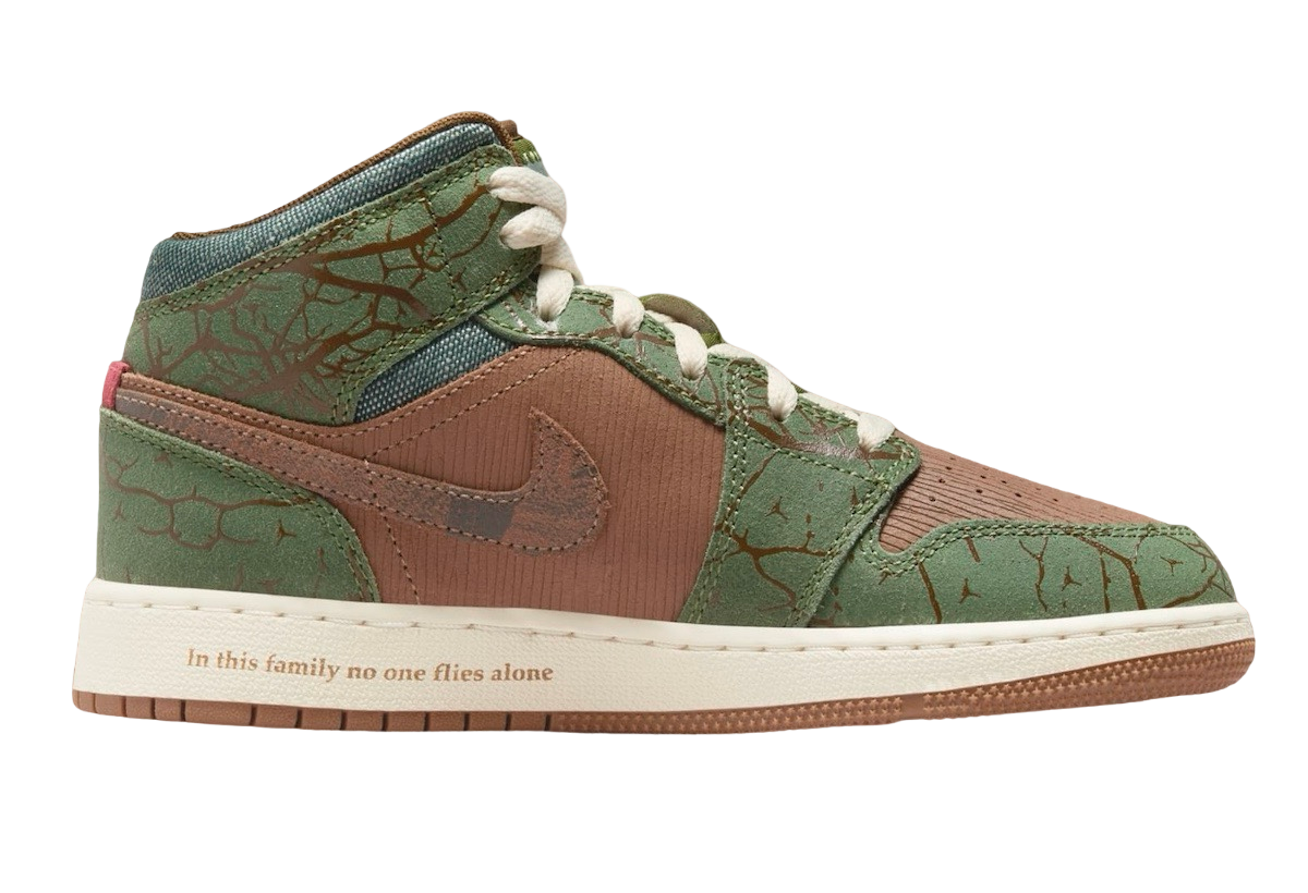 Air Jordan 1 Mid GS Treeline