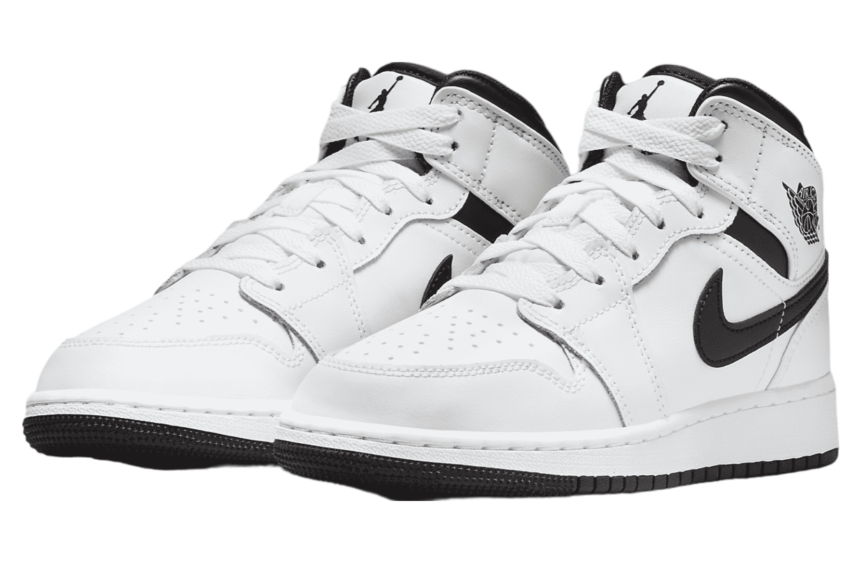 Air Jordan 1 Mid GS White / Black