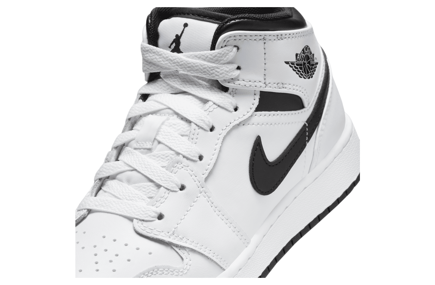 Air Jordan 1 Mid GS White / Black