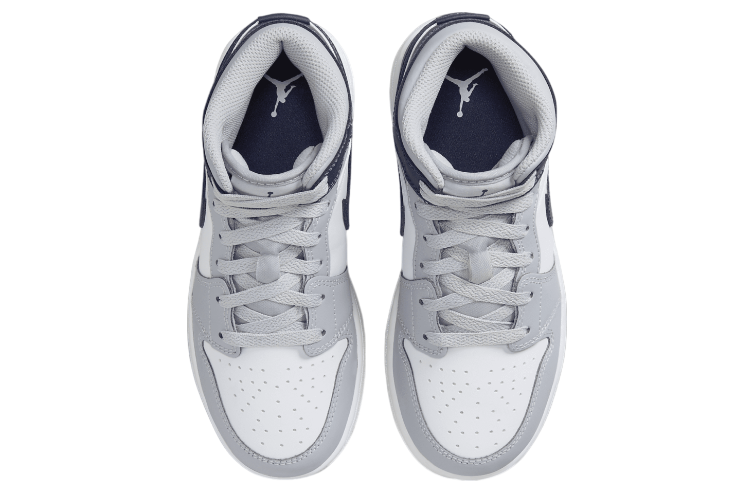 Air Jordan 1 Mid GS White / Wolf Grey / Midnight Navy