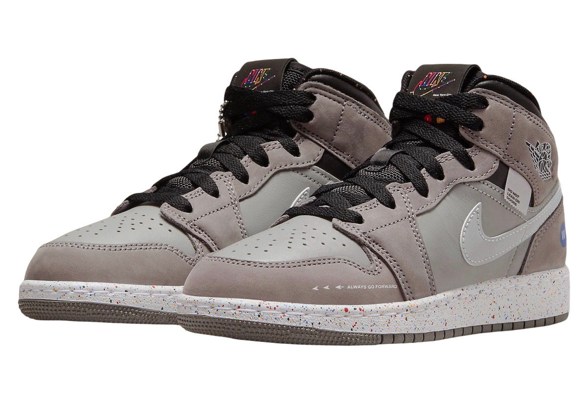 Air Jordan 1 Mid GS Wings NYC Subway - May 2024 - FZ1209-001