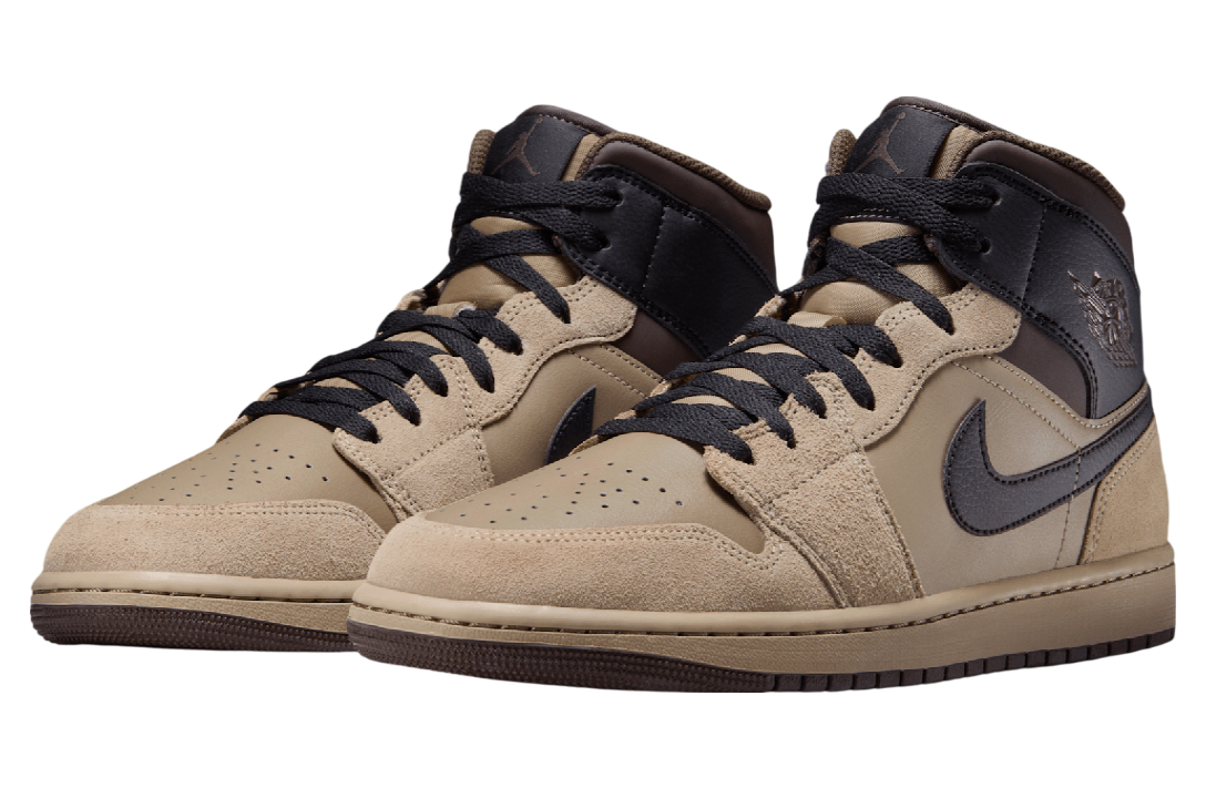 Air Jordan 1 Mid Khaki / Baroque Brown