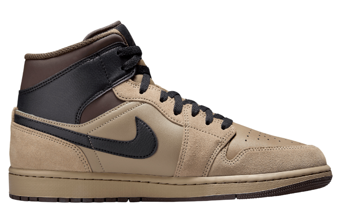 Air Jordan 1 Mid Khaki / Baroque Brown