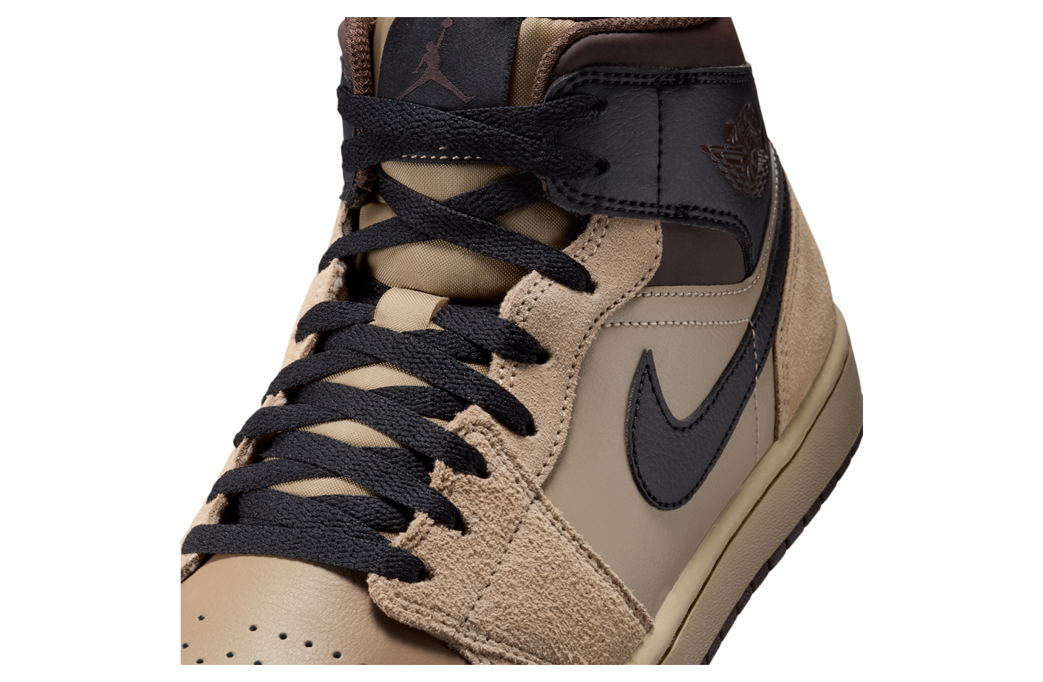 Air Jordan 1 Mid Khaki / Baroque Brown