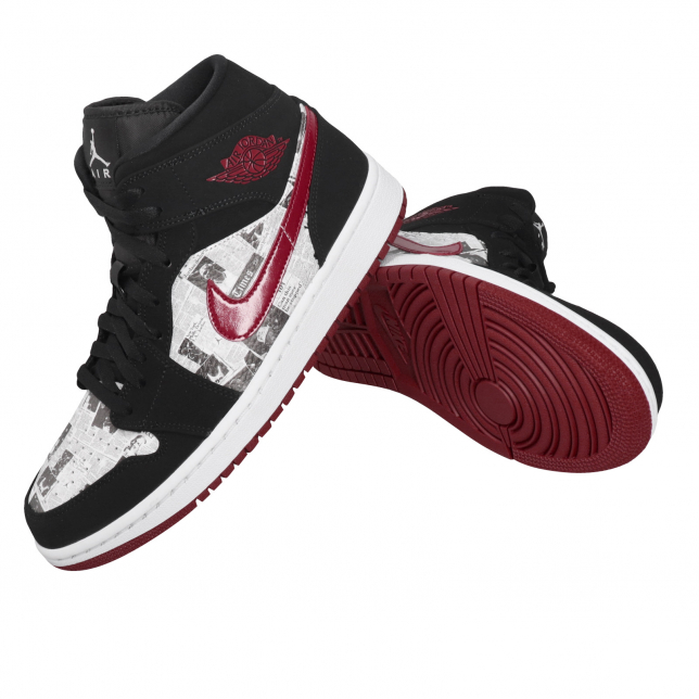 Air Jordan 1 Mid Newspaper Air Times 852542061