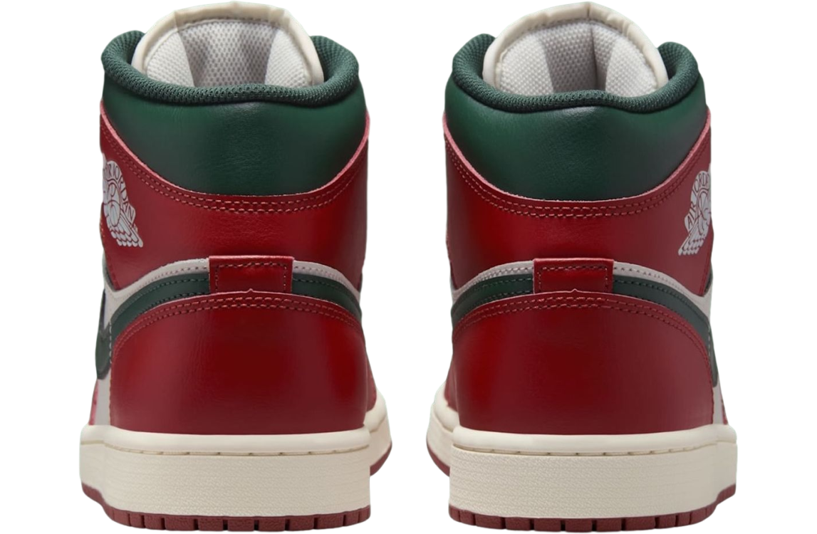Air Jordan 1 Mid Red Stone / Midnight Green