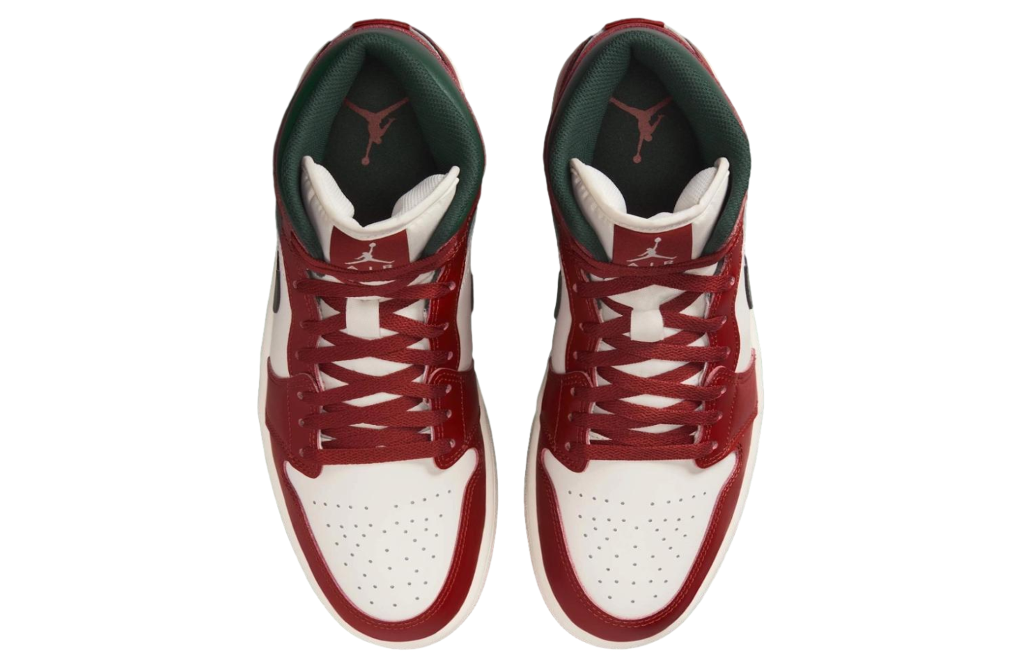 Air Jordan 1 Mid Red Stone / Midnight Green