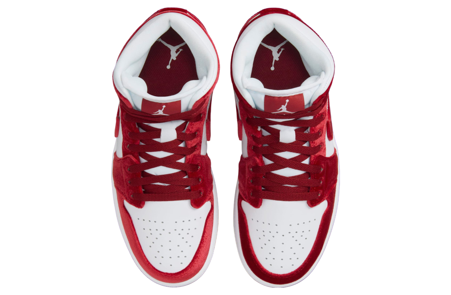 Air jordan 4 red velvet and white online