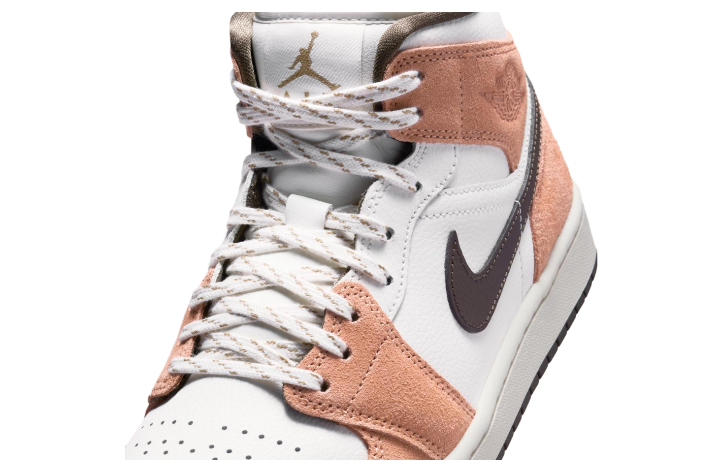 Air Jordan 1 Mid Sail / Light Cognac