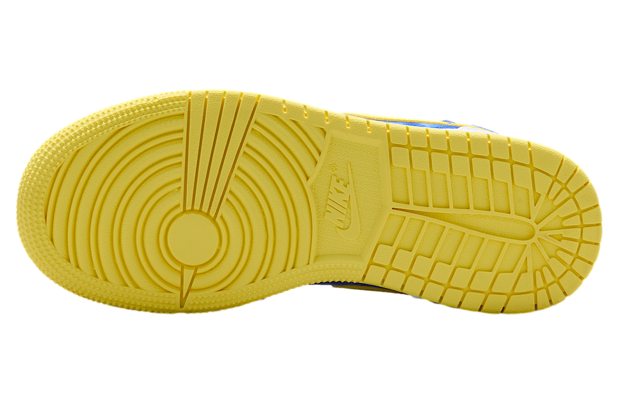 Air Jordan 1 Mid School GS White / Opti Yellow