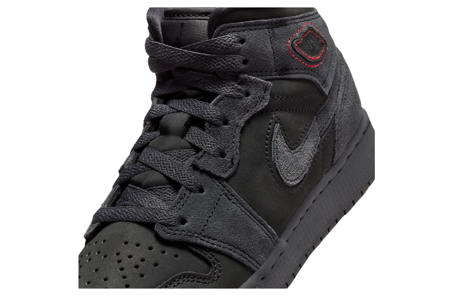 Air Jordan 1 Mid SE Craft GS Dark Smoke Grey / Varsity Red